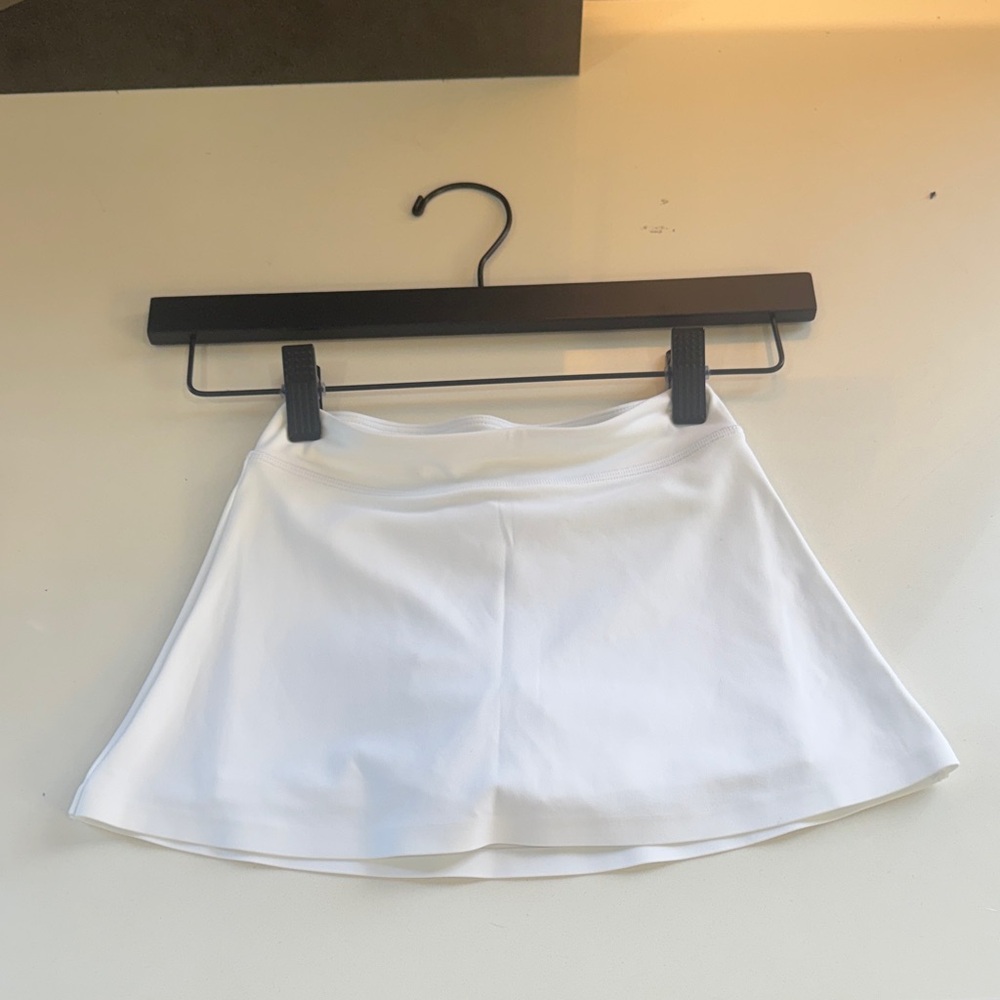 Kids White Athletic Skort 4-5